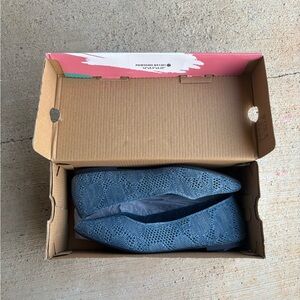 Skechers Air-Cooled Memory Foam Blue Flats for Women